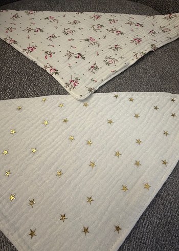 Nakışlı Beyaz Bebek Önlüğü - Görsel 3