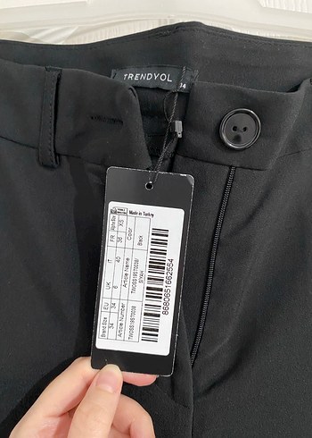 Kadın Siyah Kumaş Pantolon Midi Boy - Görsel 2