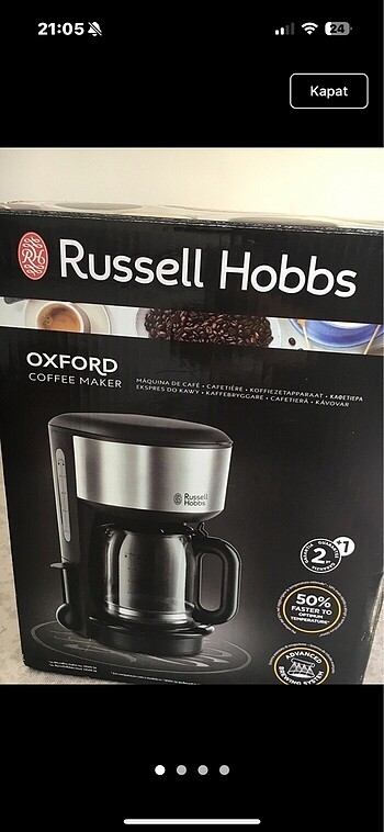 Russell hobbs kahve makinesi