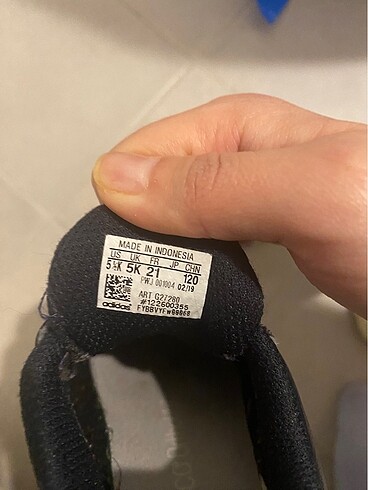 21 Beden lacivert Renk 21 numara Adidas spor ayakkabı