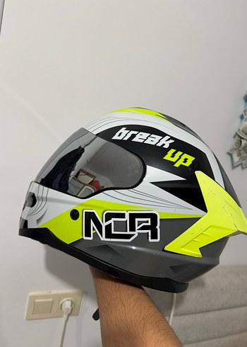 SPOR KASK VİZÖRLÜ SPOİLERLI - Görsel 2