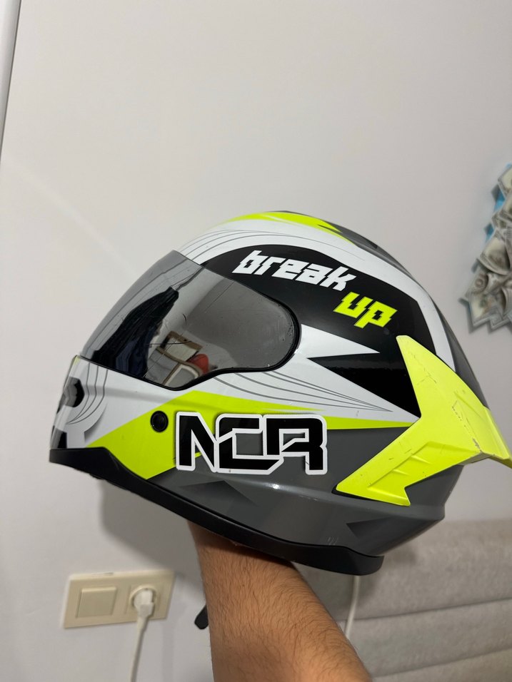 SPOR KASK VİZÖRLÜ SPOİLERLI - Görsel 2