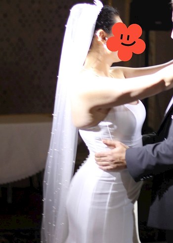 Straplez Sade Balık Gelinlik - Görsel 6