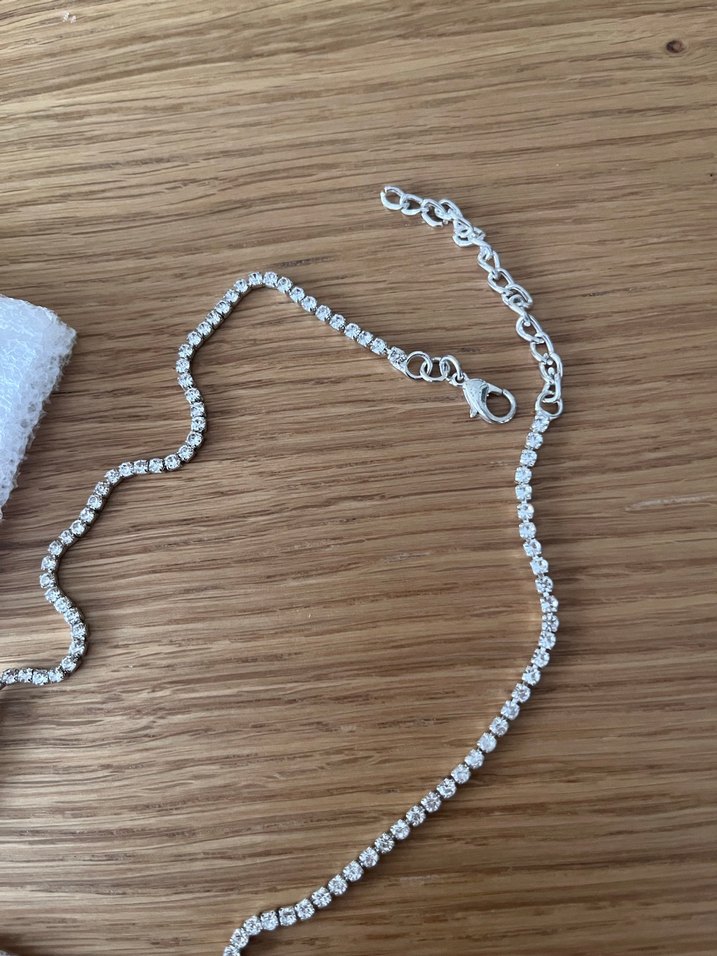 Taşlı su yolu kolye ve küpe - Görsel 2