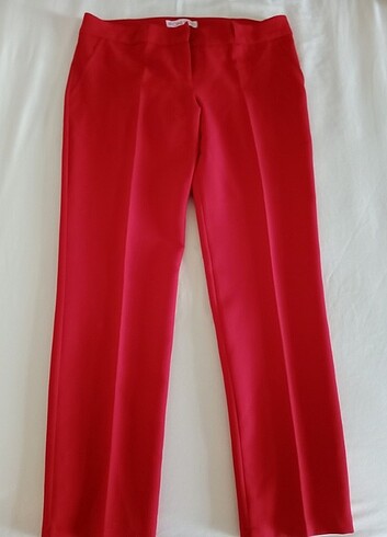 Diğer kırmızı polyester kumaş pantolon
