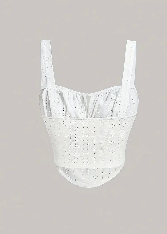 Shein beyaz crop - Görsel 4