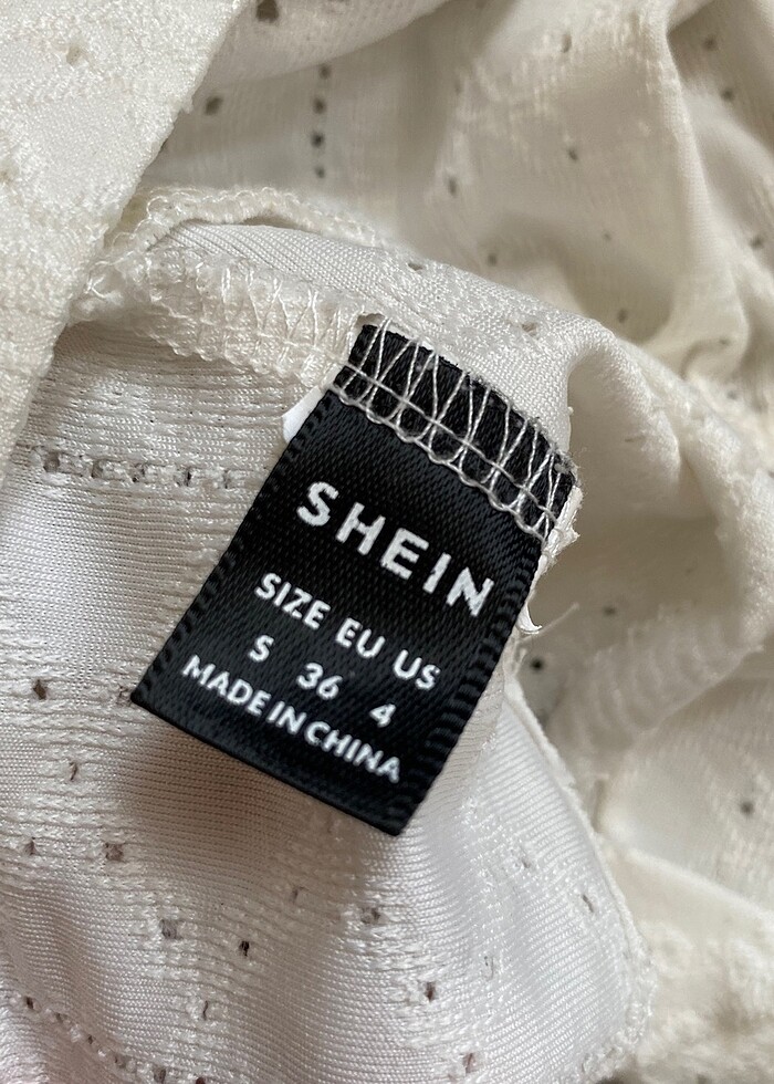 Shein beyaz crop - Görsel 3