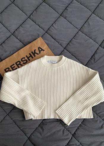 BERSHKA krem rengi kazak - Görsel 3