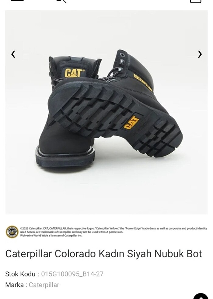ORİJİNAL CAT  KADIN BOT - Görsel 5