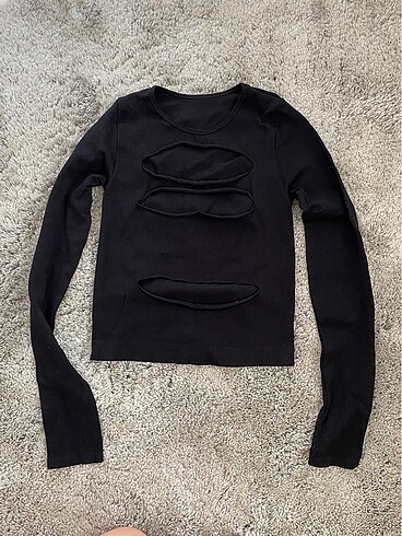 Pull and Bear Siyah bluz