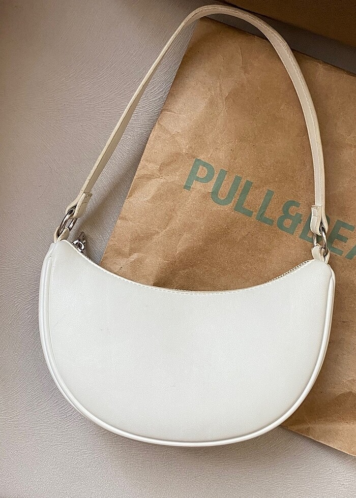 PULL&BEAR beyaz çanta - Görsel 4