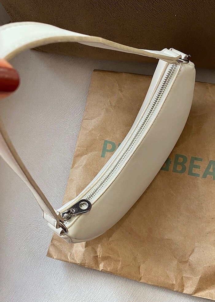 PULL&BEAR beyaz çanta - Görsel 5