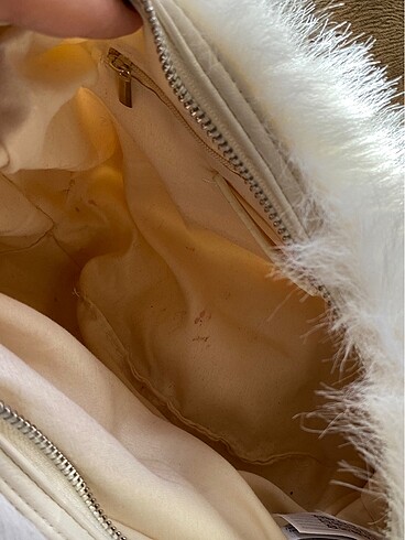 BERSHKA suni kürk el çantası - Görsel 6