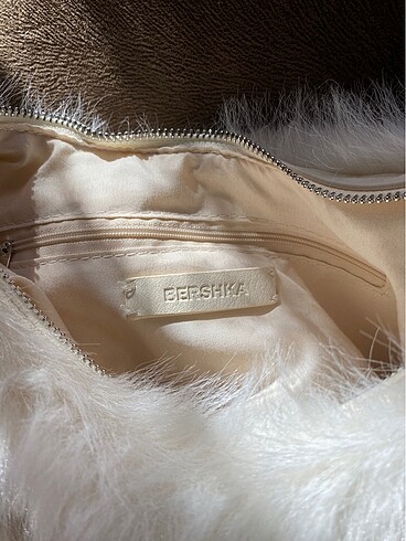 BERSHKA suni kürk el çantası - Görsel 5