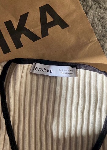 Bershka BERSHKA krem rengi bluz