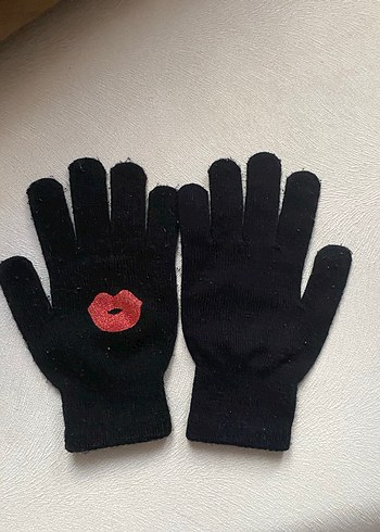 Siyah Triko Goth Tarzı Eldivenler - Görsel 3