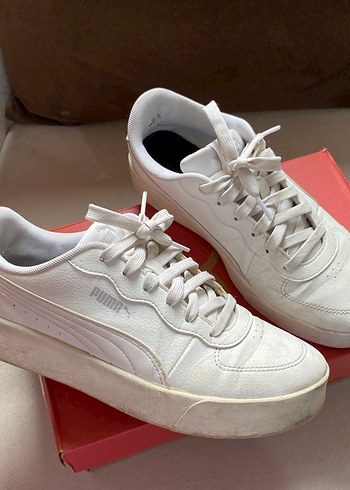 Puma Beyaz Kadın Spor Ayakkabı Wedge Topuklu - Görsel 4