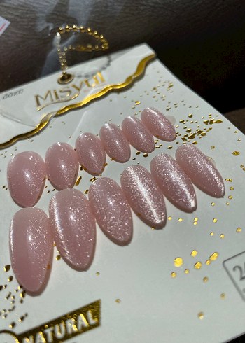 Misyul Kendinden Yapışkanlı Pembe Tırnak Süsü - Görsel 4