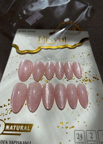 Misyul Kendinden Yapışkanlı Pembe Tırnak Süsü - Görsel 2