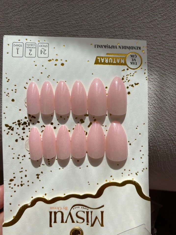 Misyul Kendinden Yapışkanlı Pembe Tırnak Süsü - Görsel 3