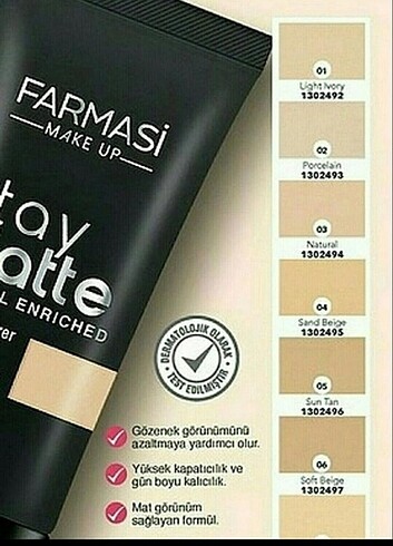 Farmasi Farmasi Stay Matte Fondöten No 4