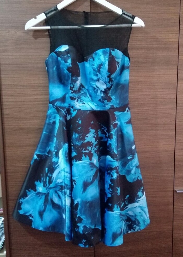 Mavi Abiye Mezuniyet Elbise - Görsel 2