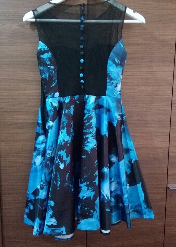 Mavi Abiye Mezuniyet Elbise - Görsel 3