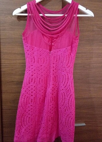 Pembe Mezuniyet Abiye Elbise - Görsel 2