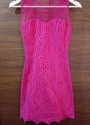 Pembe Mezuniyet Abiye Elbise - Görsel 3