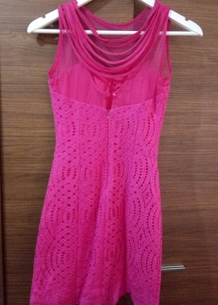 Pembe Mezuniyet Abiye Elbise - Görsel 2