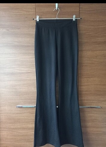Siyah İspanyol Paça Pantolon