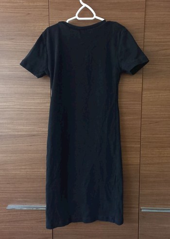 Siyah Kısa Kollu Mini Elbise - Görsel 3