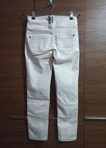 Vintage Love Vintage Bağcıklı Krem Pantolon