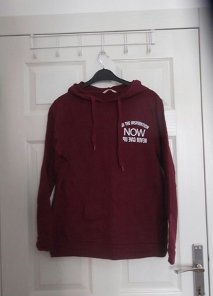 m Beden bordo Renk sweatshirt 