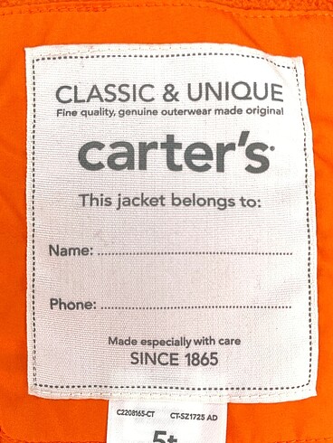 universal Beden turuncu Renk Carters Mont %70 İndirimli.