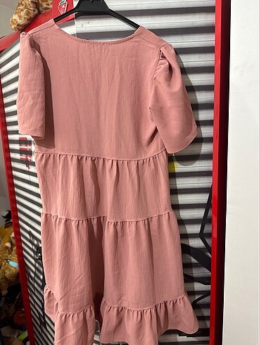 s Beden pembe Renk Pembe renkli mini elbise