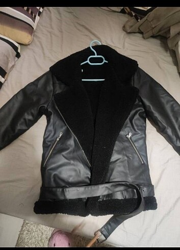 l Beden siyah Renk Biker mont