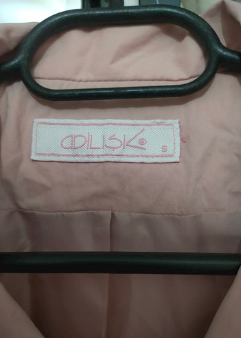 toz pembe Midi Kadın Trençkot Düğmeli - Görsel 3