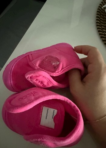 Kız Çocukları İçin Pembe Sıcak Ev Terliği - Görsel 3