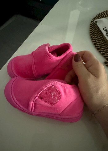 Kız Çocukları İçin Pembe Sıcak Ev Terliği - Görsel 5