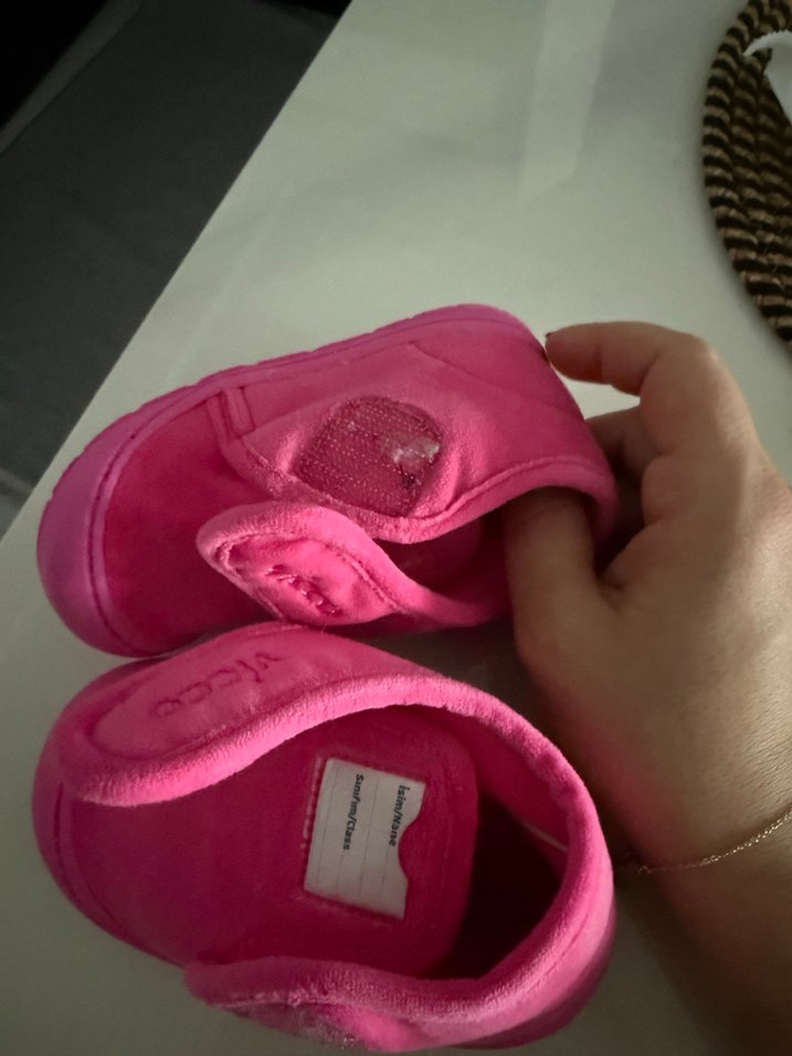 Kız Çocukları İçin Pembe Sıcak Ev Terliği - Görsel 3