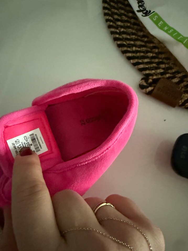 Kız Çocukları İçin Pembe Sıcak Ev Terliği - Görsel 4