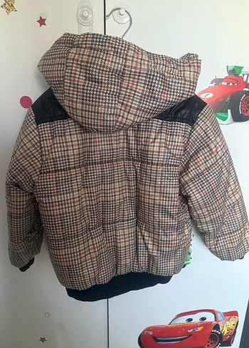 Kahverengi Kürklü Erkek Çocuk Mont - Görsel 2