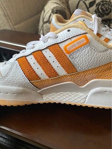 38,5 Beden beyaz Renk Adidas forum low j
