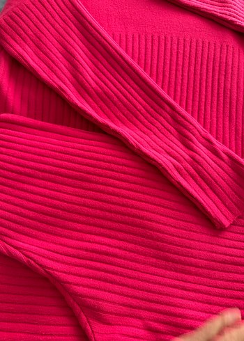 Fuşya Triko takım - Görsel 5