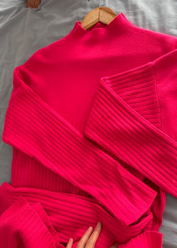 Fuşya Triko takım - Görsel 6