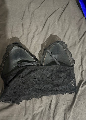 Siyah Dantel Bralet Kadın - Görsel 3