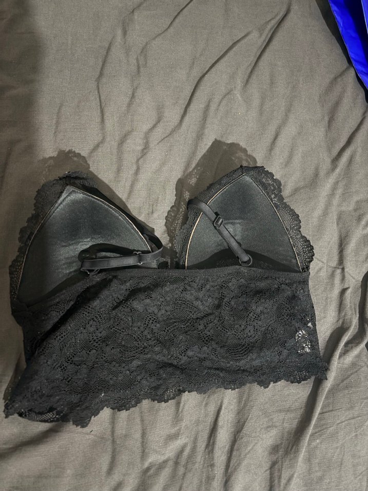 Siyah Dantel Bralet Kadın - Görsel 3