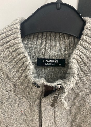 LC Waikiki Gri Örgü Yarım Fermuarlı Erkek Kazak