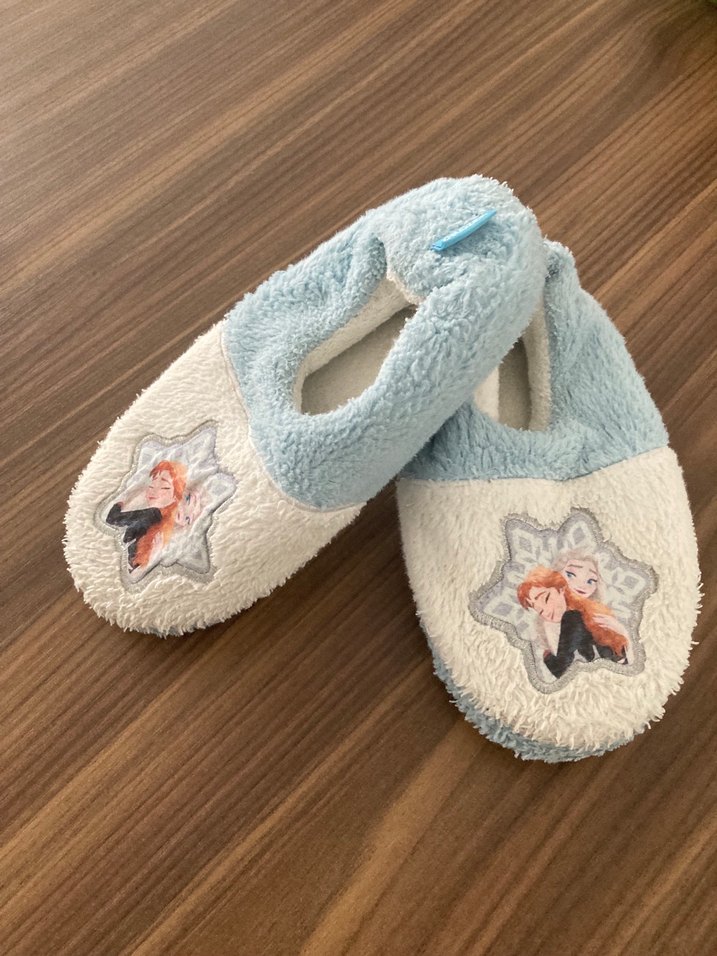 Kız Çocuk Mavi Peluş Sıcak panduf - Görsel 2